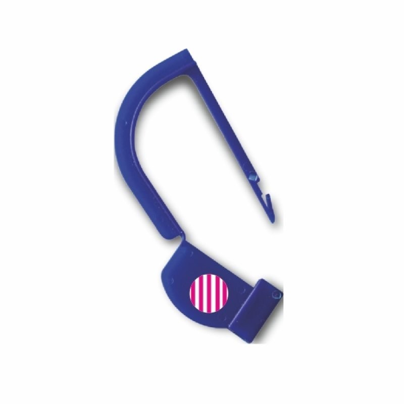 SIGILIU DE SECURITATE DIN PLASTIC CU INDICATOR CHIMIC PENTRU CONTAINERELE DE STERILIZARE-CULOARE ALBASTRU