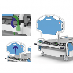 Pat de spital complet electric TITAN, bariatric, capacitate 500 kg