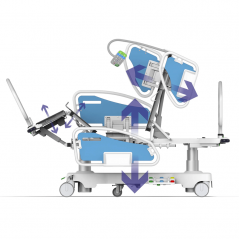Pat de spital complet electric TITAN, bariatric, capacitate 500 kg