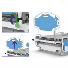 Pat de spital complet electric TITAN PRO, bariatric, capacitate 500 kg