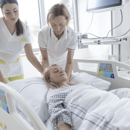 Pat de spital complet electric VISTA PRO, terapie intensiva, capacitate 300 kg