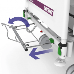 Pat de spital complet electric INVENT, terapie intensiva, capacitate 300 kg