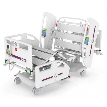 Pat de spital complet electric INVENT PRO, terapie intensiva, capacitate 300 kg