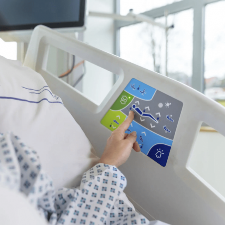 Pat de spital complet electric INVENT PRO, terapie intensiva, capacitate 300 kg