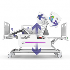 Pat de spital complet electric GENEO, terapie intensiva, capacitate 270 kg