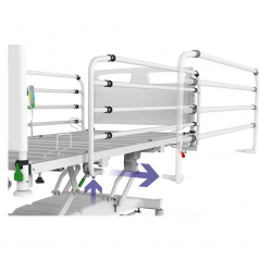 Pat de spital complet electric SUPERTA E, capacitate 250 kg