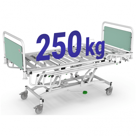 Pat de spital, hidraulic SUPERTA H PRO, pentru sectia de psihiatrie, capacitate 250 kg