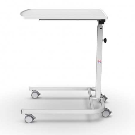 Masuta de spital mobila S-202-B, cu 4 roti, inaltime ajustabila pentru pat
