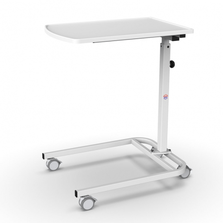 Masuta de spital mobila S-202-B, cu 4 roti, inaltime ajustabila pentru pat