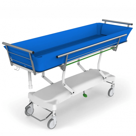 Targa hidraulica LAGUNA, brancarda echipata pentru baie sau dus pacienti, capacitate 230 kg