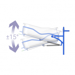 Cos pentru bebelusi BABY, carucior maternitate nou-nascuti, cu roti, capacitate 10 kg