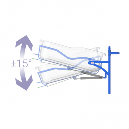 Cos pentru bebelusi BABY, carucior maternitate nou-nascuti, cu roti, capacitate 10 kg