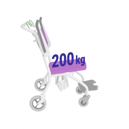 Carucior medical pentru transport pacienti SHORTY, pliabil, ergonomic, capacitate 200 kg