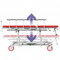 Targa hidraulica de transport si transfer pacienti URGENT, inaltime reglabila, capacitate 230 kg