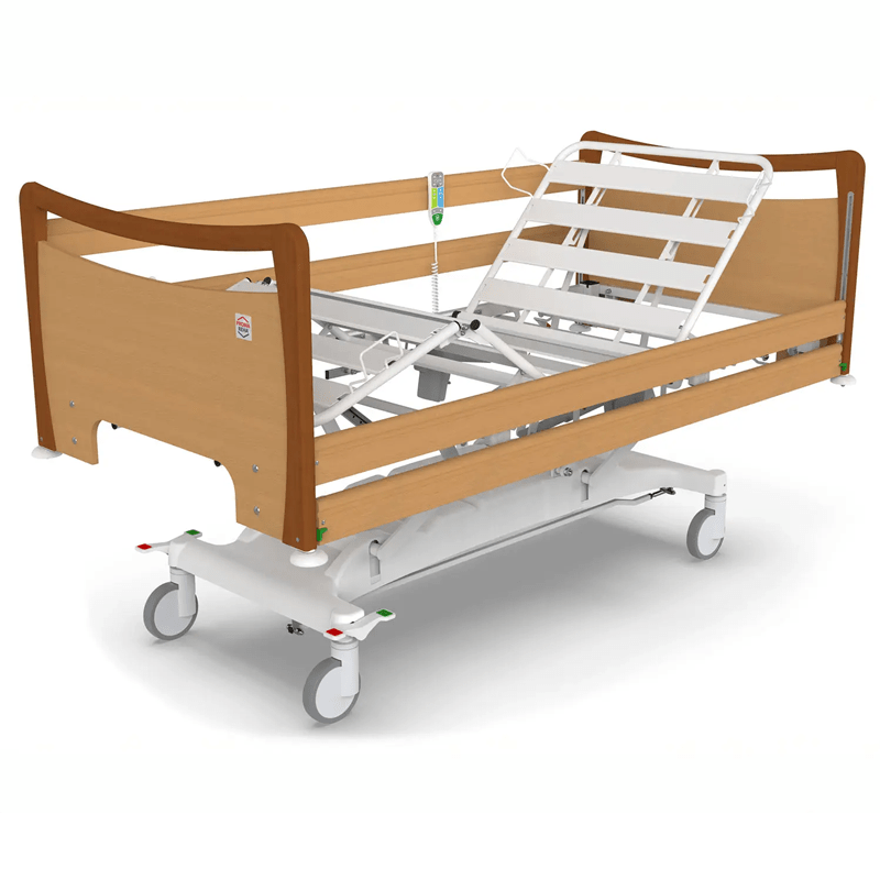 Pat de spital pentru ingrijire medicala DOMEO-E, electric, trendelenburg, inaltime reglabila, capacitate 250 kg