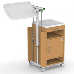 Noptiera medicala pentru ingrijire NS-1, cu blat de masa reglabil rabatabil, capacitate 10 kg
