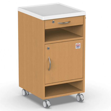 Noptiera medicala pentru ingrijire NS-2, cu blat de masa reglabil rabatabil