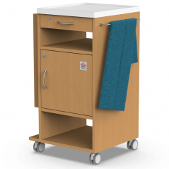 Noptiera medicala pentru ingrijire NS-3, cu blat de masa reglabil rabatabil, capacitate 10 kg