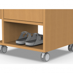 Noptiera medicala pentru ingrijire NS-3, cu blat de masa reglabil rabatabil, capacitate 10 kg