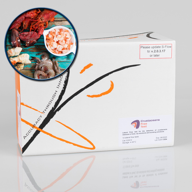 Kit Test Rapid Crustacee – Detectare Alergeni Reziduuri Proteine Alimentare