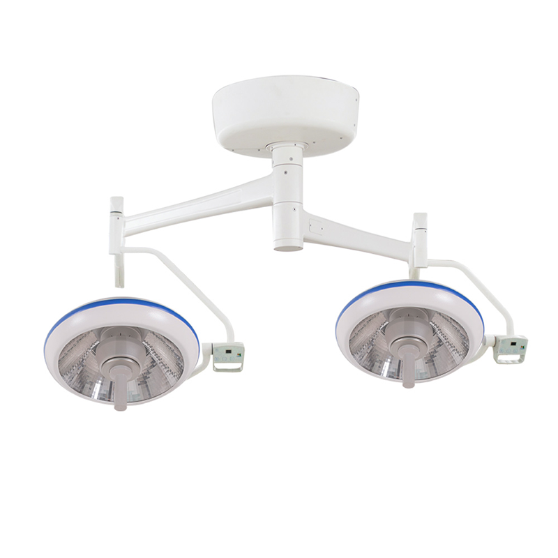 Lampă chirurgicală LED dublă cu prindere pe tavan – model E500/500