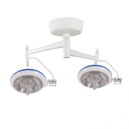 Lampă chirurgicală LED dublă cu prindere pe tavan – model E500/500
