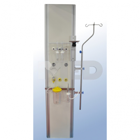 Consolă medicală verticală pentru camere de pacient