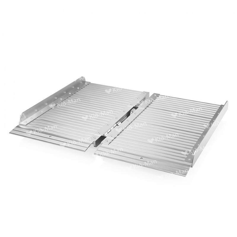 Rampă Portabilă din Aluminiu (90 cm) pentru Scaun cu Rotile