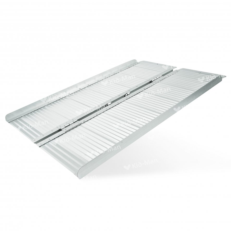 Rampă Portabilă din Aluminiu (180 cm) pentru Scaun cu Rotile