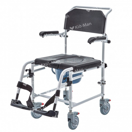 Scaun cu rotile pentru toaleta si dus AKVA – Confortabil si practic