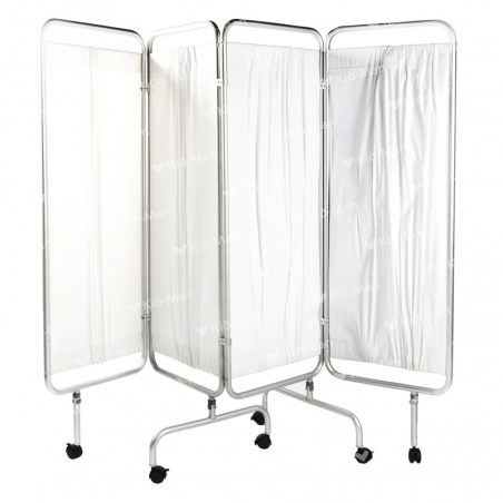 Paravan de separare medical pliabil 4 secțiuni